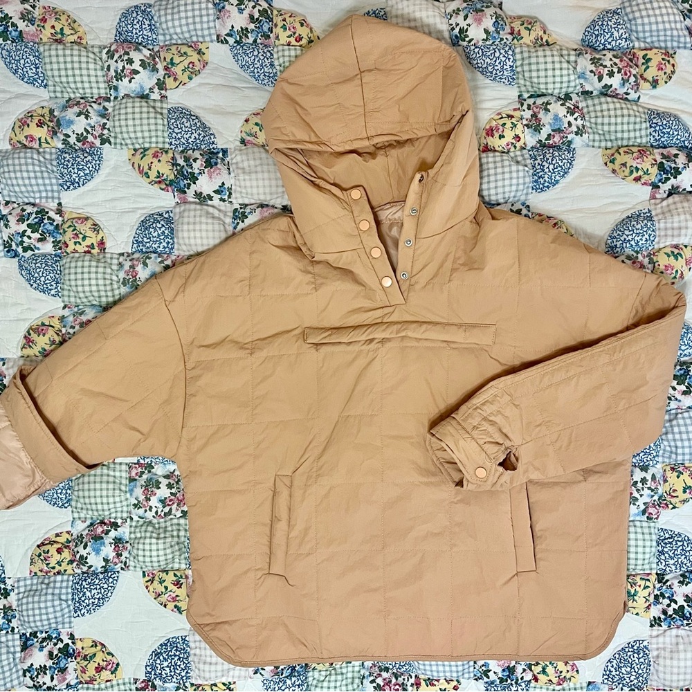 Plus Peach Hooded Jacket
